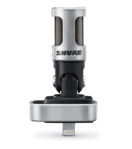 MICROFONO SHURE  DE CONDENSADOR PARA SISTEMA OPERATIVO iOS MV88/A