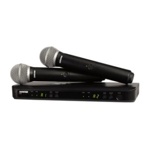 SHURE BLX288/PG58-J11 Sistema inalámbrico doble con dos micrófonos de mano para voz